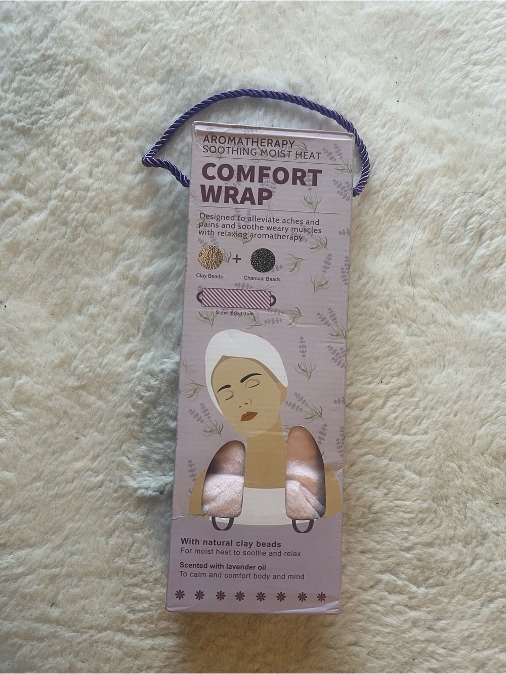 Comfort Wrap Aromatherapy Heat Wrap - Lavender Pink